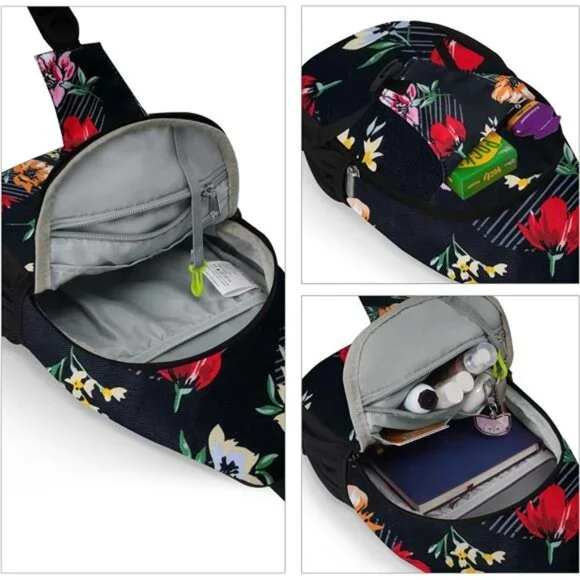 Sling Backpack Multipurpose Crossbody Bag Sling Bag Daypack - Picture 3 of 6